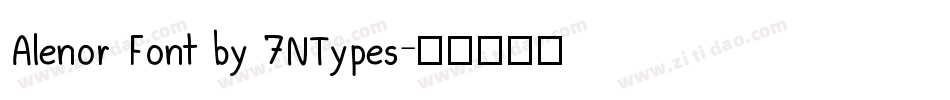 Alenor Font by 7NTypes字体转换